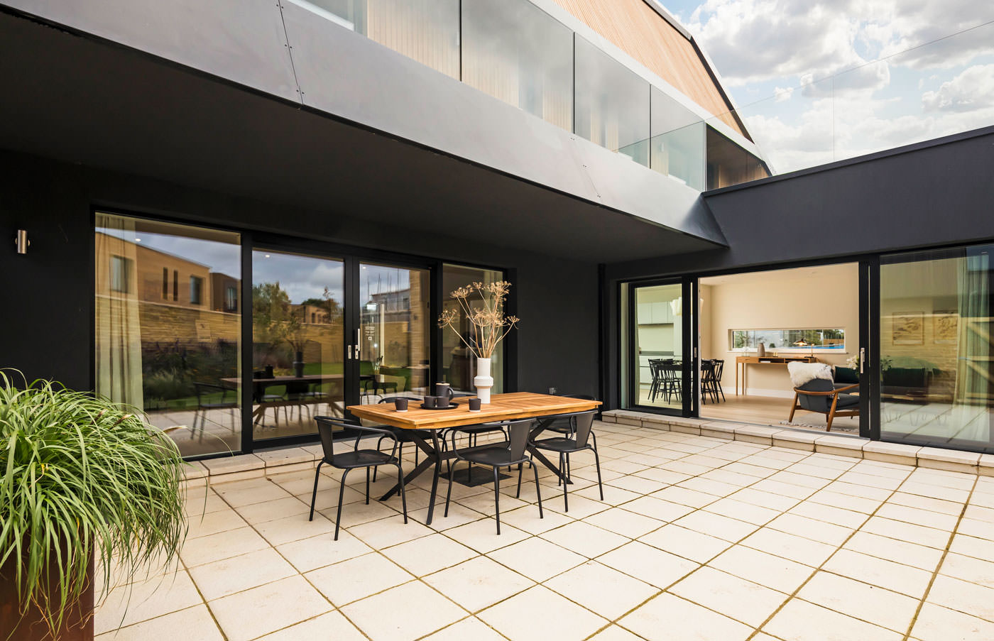 Patio aluminium entrance