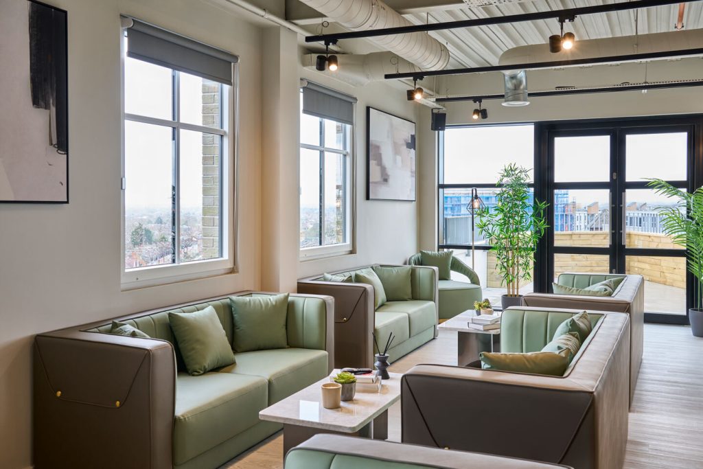luxury co living space with triple glazed windows