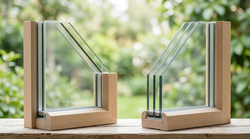 Tripple vs double glazing comparison